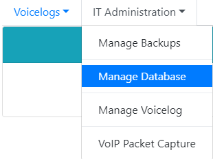 Manage Database