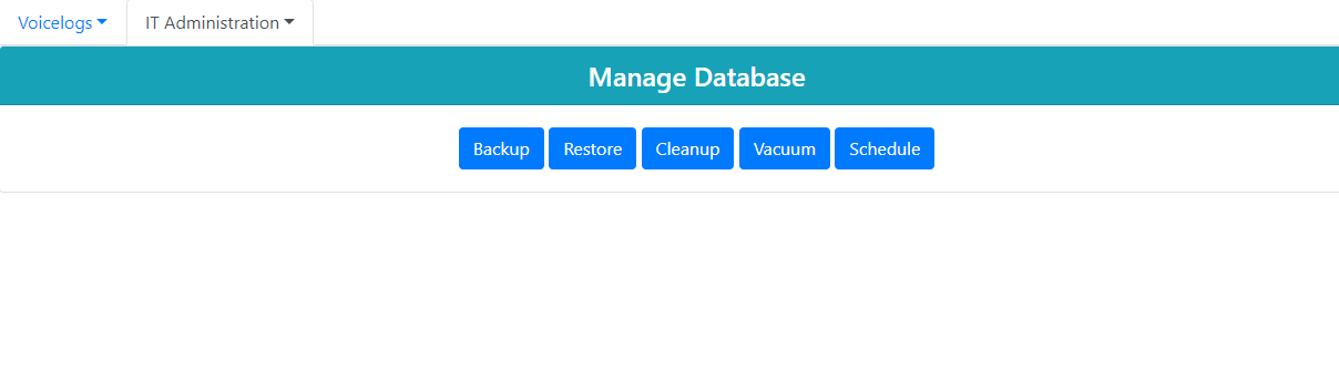 Manage Database Functions