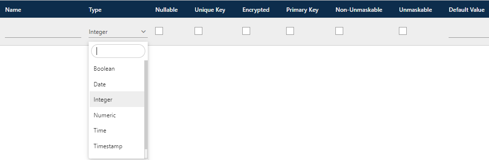 Create Table