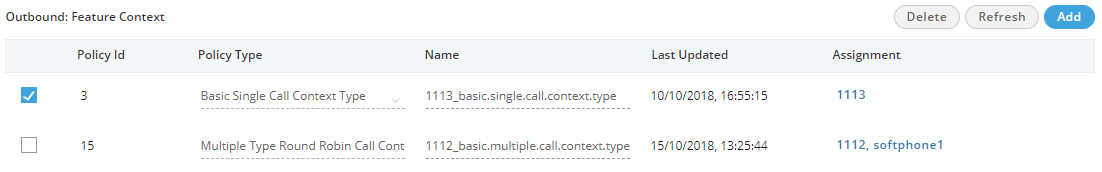 Added Outbound Routing Policies