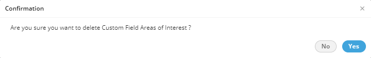 Warning before deleting a Custom Field