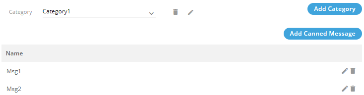 Added Canned Messages
