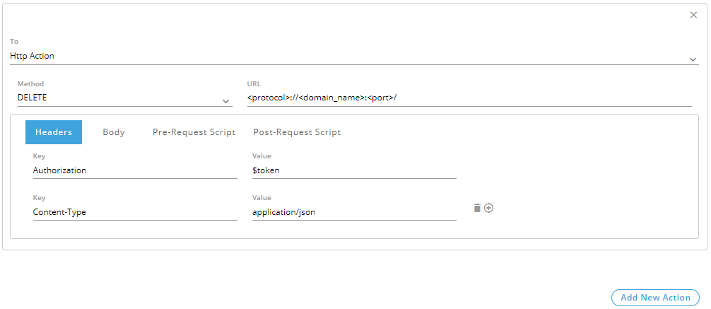 DELETE Method of HTTP Action