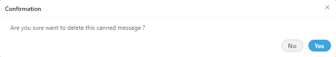 Delete Canned Message
