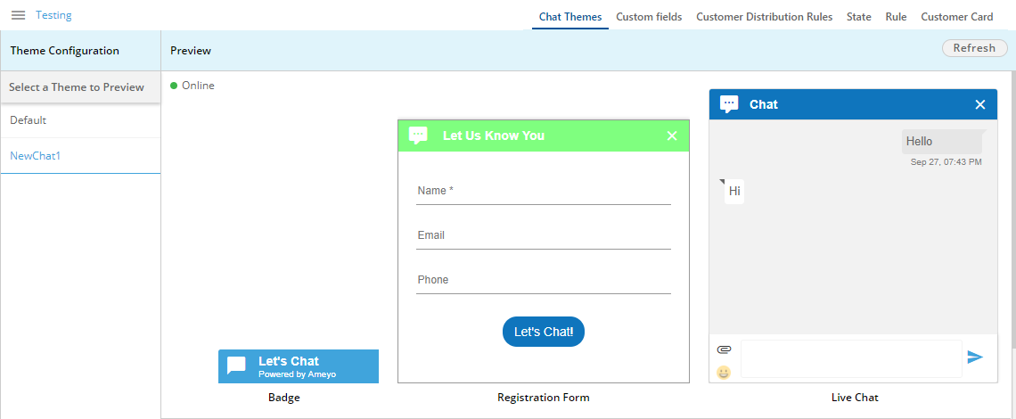 Modified Header of Registration Form