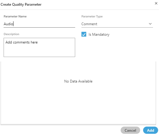 Comment Quality Parameter