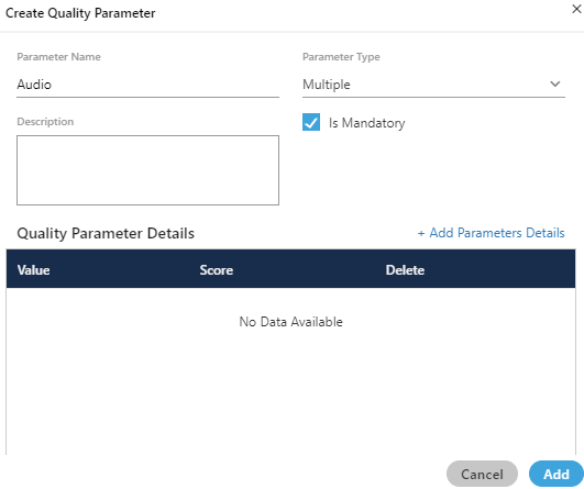 Multiple Quality Parameter