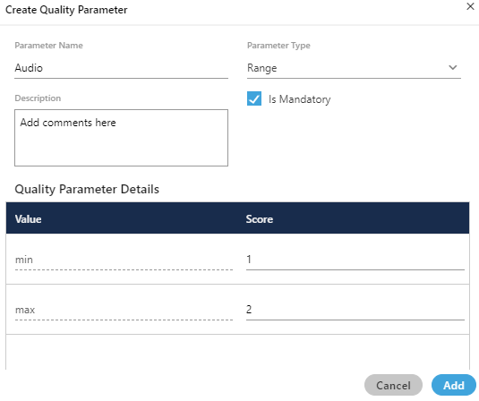 Range Quality Parameter