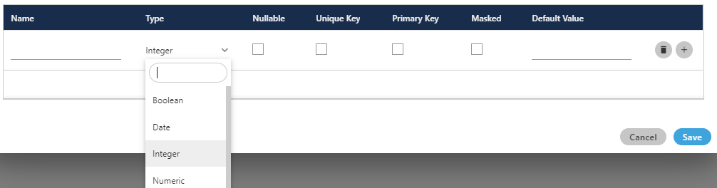 Create Table