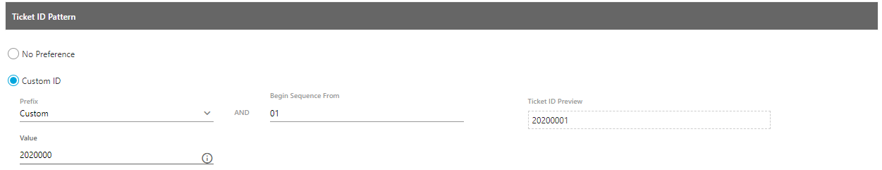 Custom Field based Ticket ID