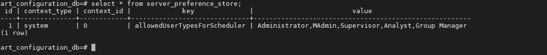Reports Menu