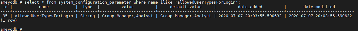 Reports Menu