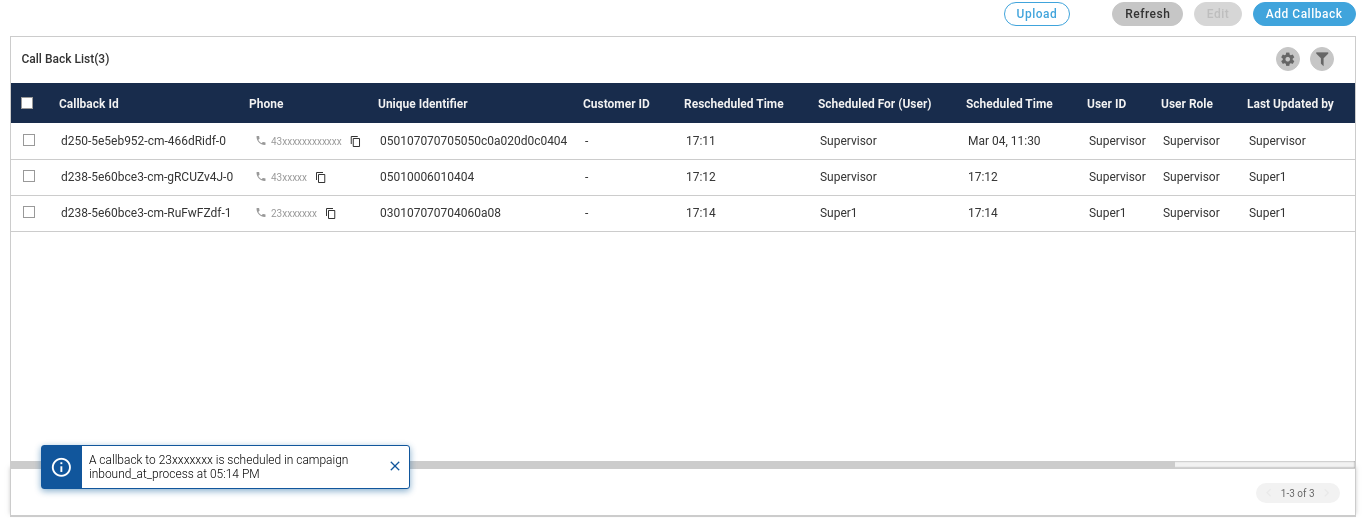 Masked Numbers in Callback