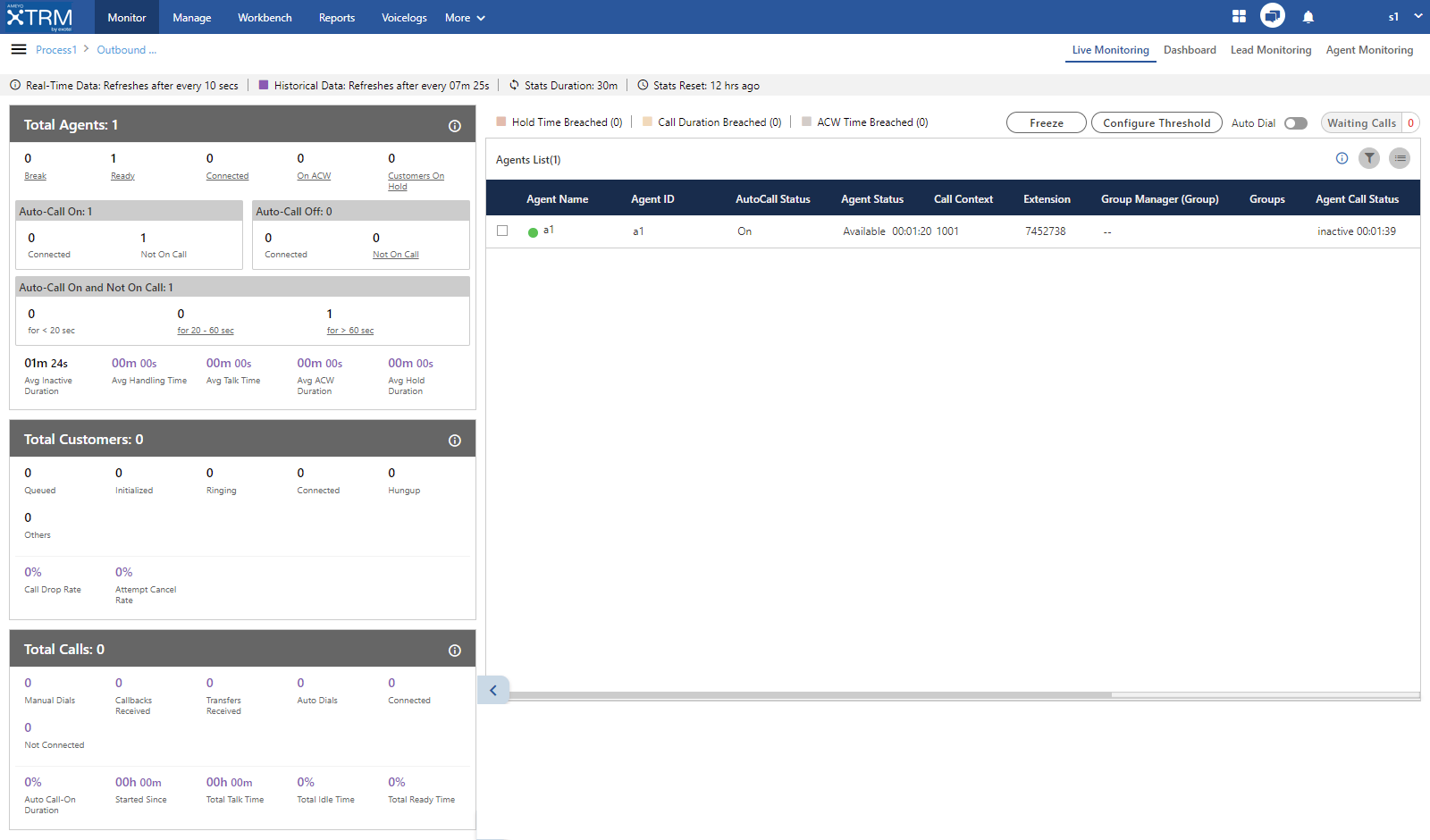 Monitor Outbound Campaign