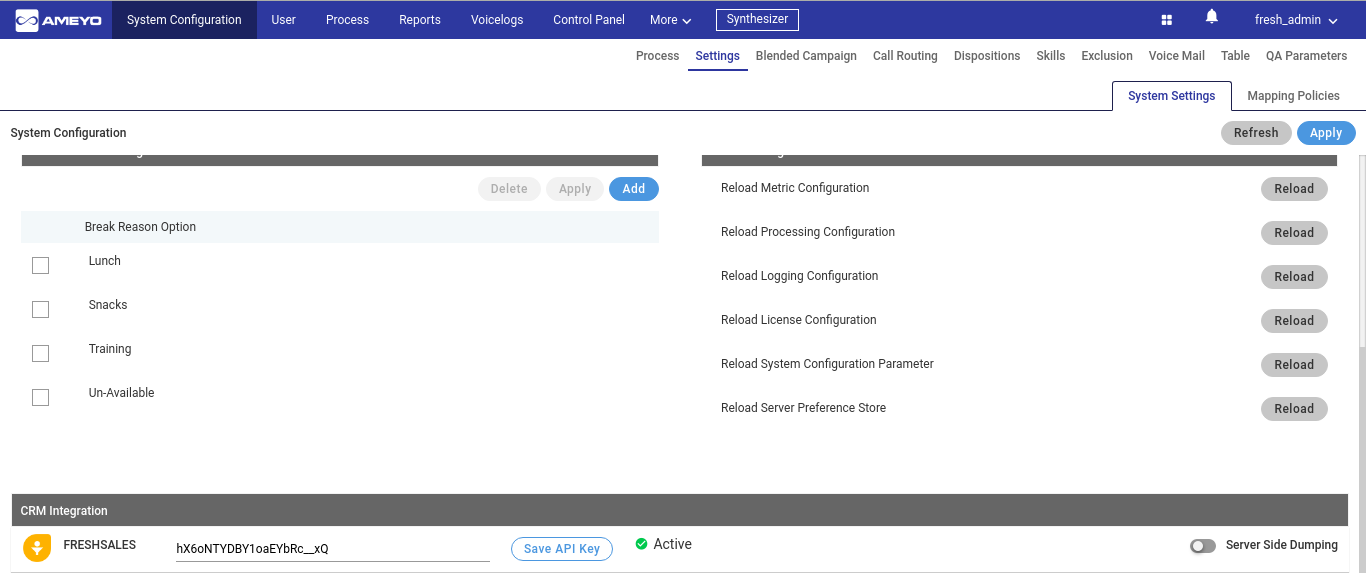 Freshsales Server-side Dumping